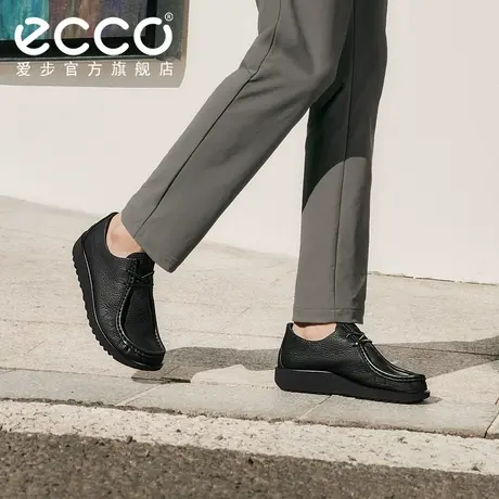 ECCO爱步 时尚袋鼠鞋男女同款25年新款真皮休闲皮鞋 JOKE 552504商品大图
