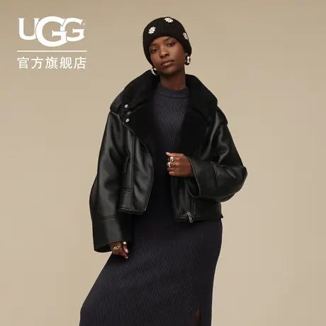 UGG秋季新款女士时尚舒适保暖翻领长袖拉链休闲夹克外套 1173393商品大图