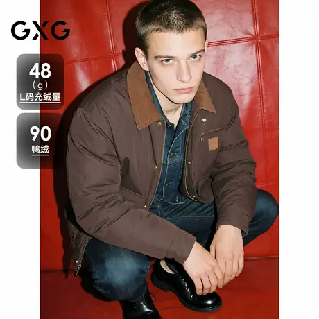 GXG男装 新年系列马年工装风羽绒服男25年冬新款#G25DY24198商品大图