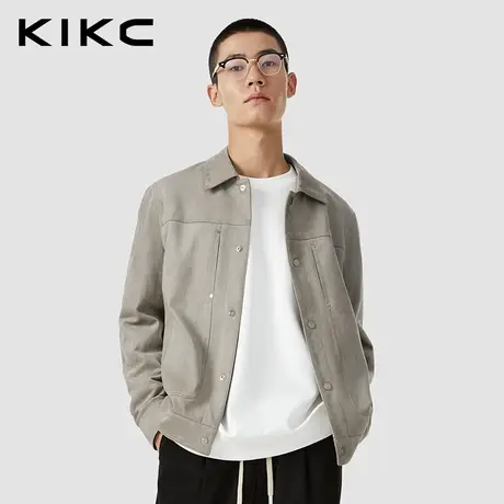 kikc夹克外套男2023秋装新款商场同款合体版型简约休闲工装夹克商品大图