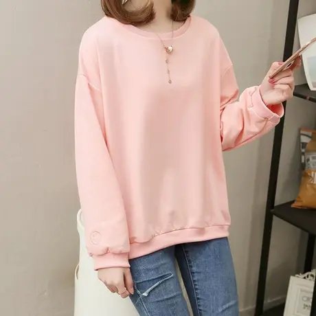 加绒秋冬卫衣女春秋薄款2023韩版新款韩版款式bf学生宽松慵懒风潮图片