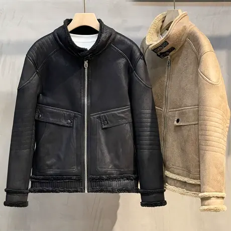 男士外套秋冬季2023新款潮流棒球服上衣夹棉二棉服加厚夹克男棉衣图片