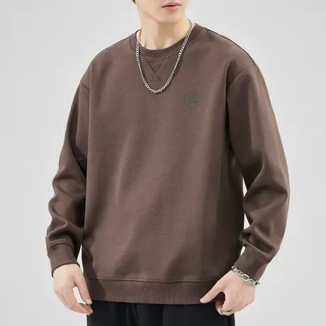 春季男士潮牌印花重磅春装春秋款痞帅气圆领上衣春天男装长袖卫衣商品大图