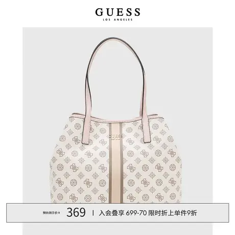 【38上新季】GUESS 女士小清新字母LOGO单肩手提包商品大图
