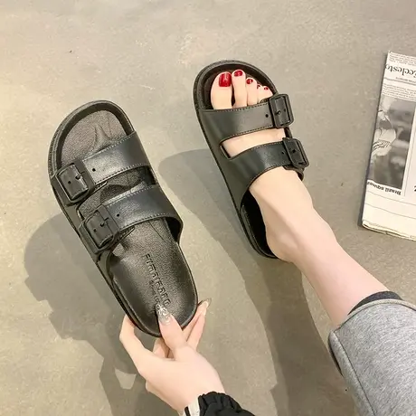 拖鞋外穿ins潮夏季网红爆款懒人鞋2024新款沙滩鞋厚底凉拖鞋外出商品大图