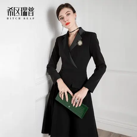 希区瑞普高端西装连衣裙气质2023年秋冬季新款女名媛职业修身显瘦图片