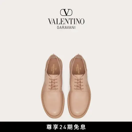 【24期免息】华伦天奴VALENTINO男士 ROCKSTUD 小牛皮德比鞋图片