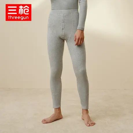 三枪保暖裤男秋冬加厚立绒膝盖双层贴片加绒中老年保暖裤长裤图片