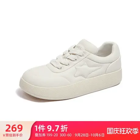 骆驼女鞋2023秋季新款时尚小白鞋女平底百搭板鞋休闲运动鞋商品大图