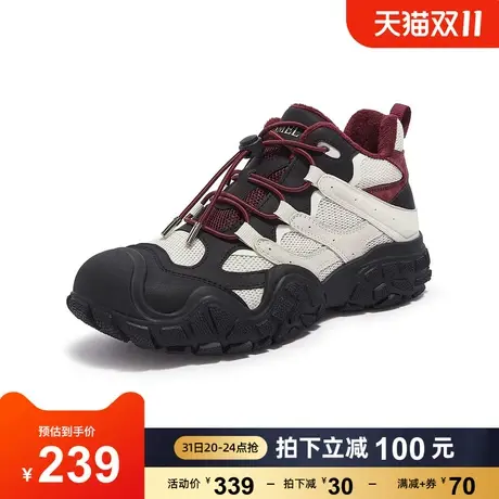 骆驼女鞋2023秋季新款百搭时尚厚底老爹鞋舒适运动休闲鞋女商品大图