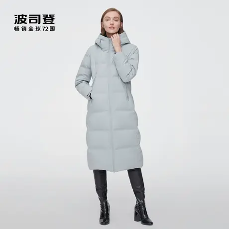 波司登奥莱鹅绒女士商务修身百搭气质舒适长款保暖防风羽绒服商品大图