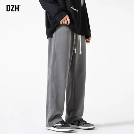 男士垂感阔腿裤男秋季2023新款美式裤子男款运动裤休闲长裤直筒裤商品大图
