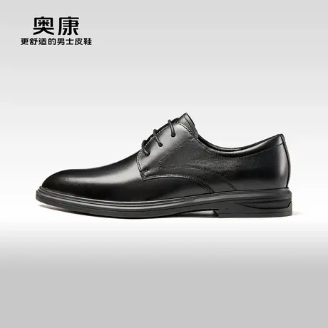 奥康男鞋春秋季新款低帮商务正装真皮舒适耐磨新郎皮鞋商品大图