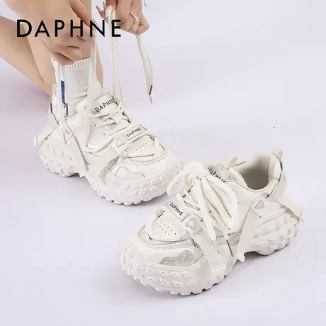 Daphne/达芙妮2025新款复古老爹鞋厚底显高时尚百搭潮流运动女鞋图片