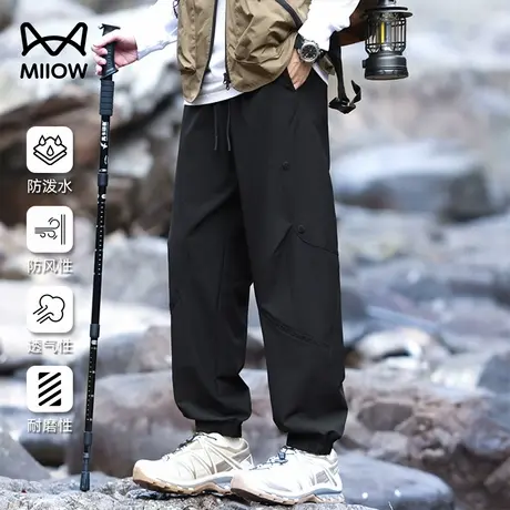 猫人户外工装冲锋裤男夏百搭休闲登山裤潮牌百搭速干防泼水休闲裤商品大图