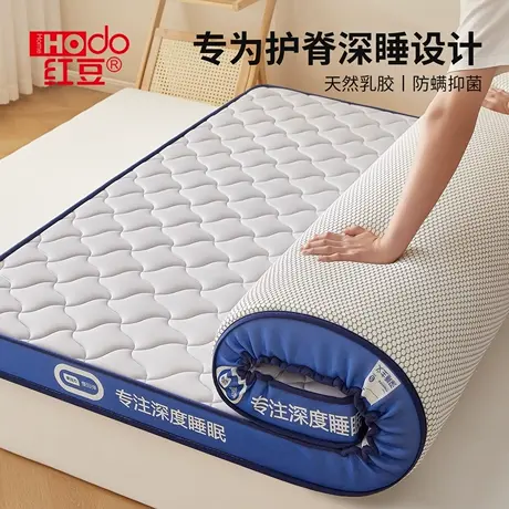 红豆乳胶床垫床褥垫家用卧室海绵垫租房专用榻榻米垫学生宿舍软垫商品大图