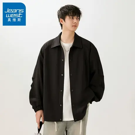 N5真维斯外套男2025新款秋季美式潮牌复古工装上衣男士春秋装夹克图片