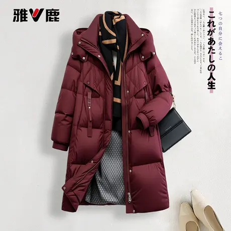 雅鹿官方新款冬季加厚女保暖正品休闲羽绒服高级商场中年外套抗寒图片