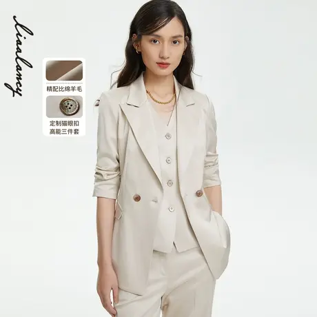 LANCY/朗姿【香颂独白】22春夏奥莱通勤职业西服外套女商场同款图片