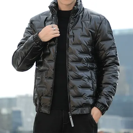 冬季新款棉衣男士外套立领羽绒棉服帅气百搭防水保暖御寒冬装棉袄商品大图