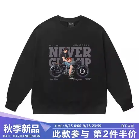 日系原宿风灌篮高手三井寿长袖卫衣男女潮牌宽松圆领卡通动漫篮球商品大图