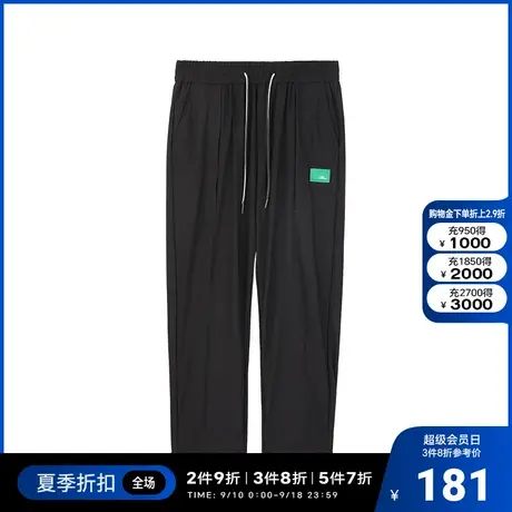 kikc慢跑裤2022夏新款商场同款男士直筒潮流薄款运动弹力舒适裤子商品大图