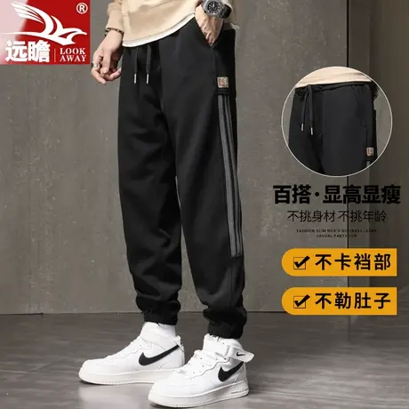 秋季裤子男款日系宽松束脚裤潮宽松工装卫裤春秋款男士休闲长裤男商品大图
