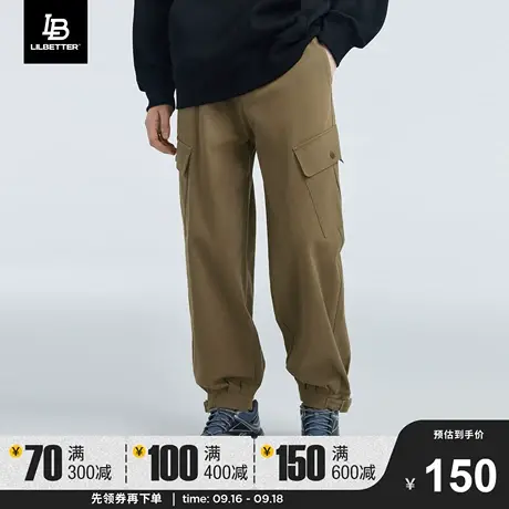 LiLbetter休闲裤男士潮牌工装束脚裤复古裤子痞帅高级感美式长裤商品大图