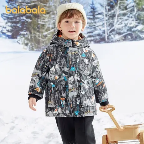 巴拉巴拉童装男童羽绒服宝宝秋冬新款2025儿童温暖潮图片
