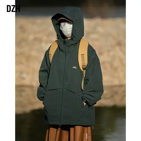 男士登山服美式冲锋衣男秋季外套2023新款川西旅游穿搭飞行员夹克商品大图