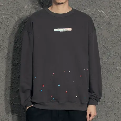 奕飏彩点喷绘男士卫衣秋冬款2020新款潮流秋装上衣男ins潮秋季商品大图