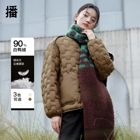 播小v领显脸瘦羽绒服DDQ4RD5447商品大图