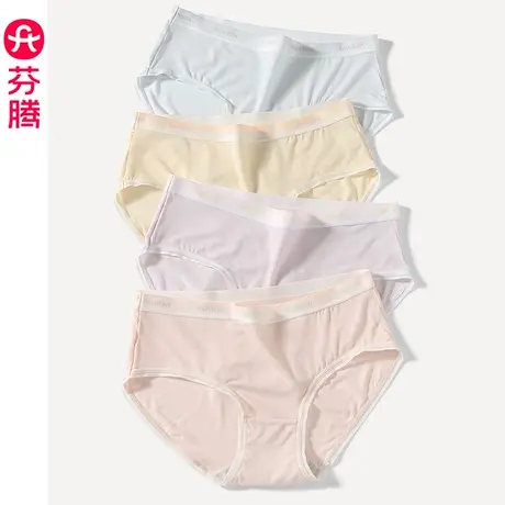 芬腾内裤女莫代尔抗菌纯棉内裆女士中腰三角裤透气提臀大码短裤头图片