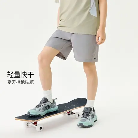 回力儿童夏季短裤男童运动裤薄款大童速干裤男孩冰丝凉感五分裤PL图片