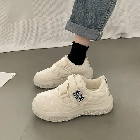 加绒雪地靴女2022年秋冬新款加厚外穿厚底棉鞋防水防滑面包鞋短靴图片