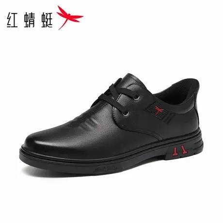 红蜻蜓男鞋秋季新款商务男士休闲皮鞋男真皮头层牛皮爸爸鞋子软底商品大图
