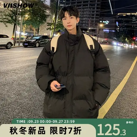 VIISHOW冬季宽松潮牌加厚衣服美式棉服男男生痞帅棉衣保暖面包服商品大图