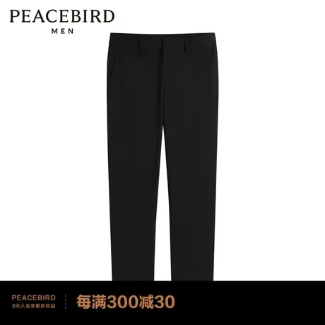 太平鸟男装 秋新款刺绣休闲裤直筒时尚裤子B1GBC3134图片