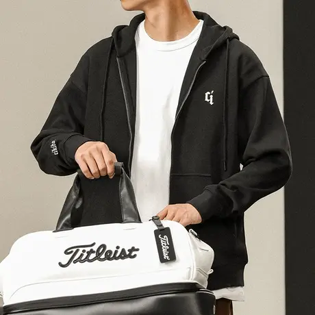 百搭男装潮流男装连帽拉链卫衣纯色休闲男装户外男士百搭休闲卫衣商品大图