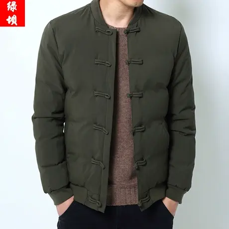 中国风冬季男士棉衣复古盘扣外套上衣休闲保暖衣服男装棒球领棉袄图片