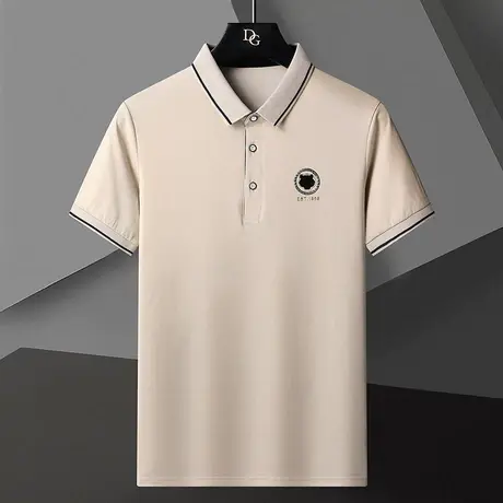 纯棉polo衫男短袖T恤夏季潮牌翻领t恤2023新款高端大码商务保罗衫商品大图