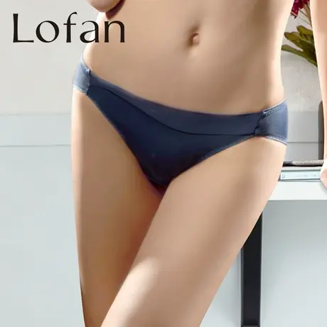 Lofan光面小性感提臀三角裤女低腰中腰无痕女士内裤健康底裆5145商品大图