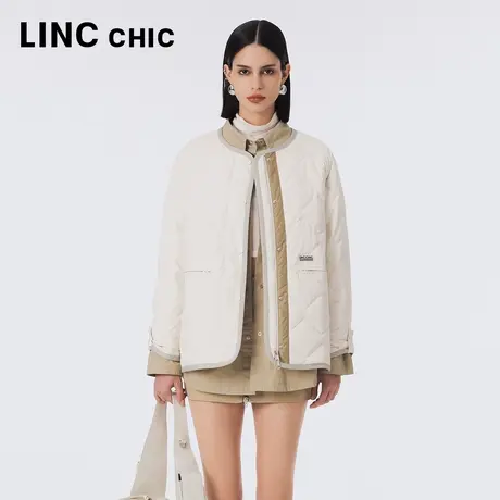 LINCCHIC金羽杰羽绒服女2023秋冬新款轻暖时髦女士外套Y23802314图片