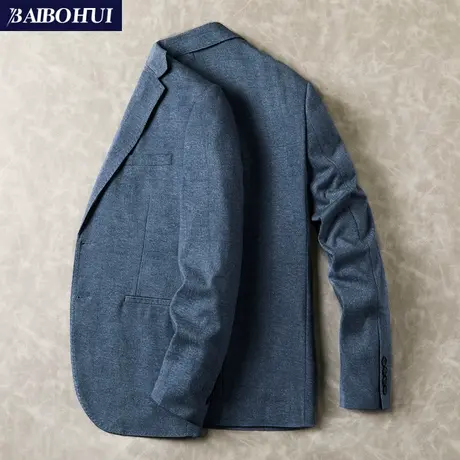 春秋新款休闲西装男时尚外套韩版修身潮流帅气单件小西服男装上衣商品大图