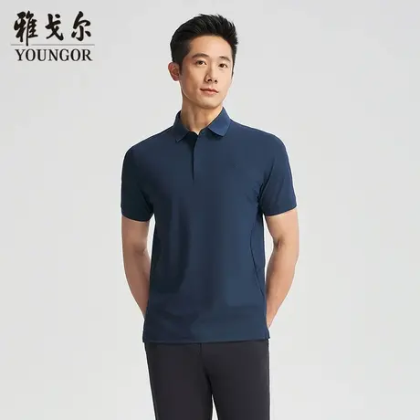 【商场同款】雅戈尔男士短袖T恤夏季新款官方商务休闲短袖POLO衫商品大图