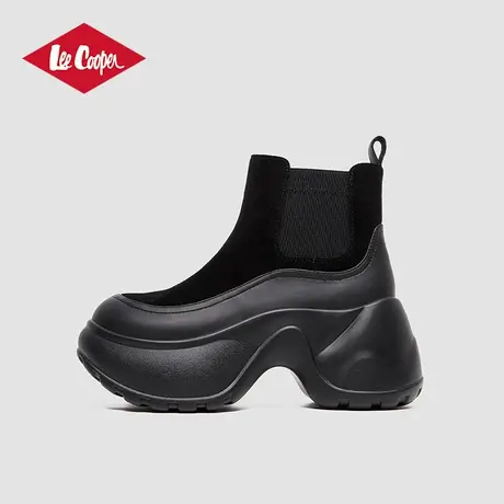 Lee Cooper2025春季新款切尔西靴女冬季时尚加绒保暖短靴厚底女靴商品大图