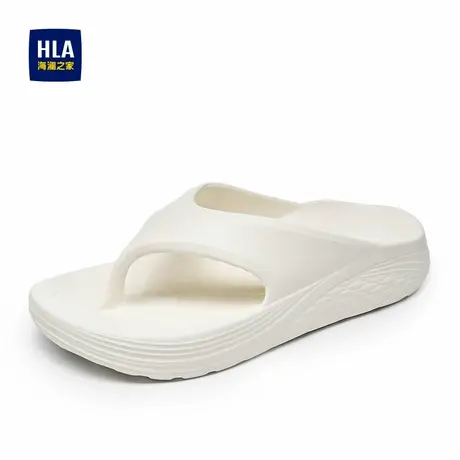 HLA/海澜之家男鞋新秋夏季潮拖休闲透气厚底可外穿拖鞋增高人字拖商品大图