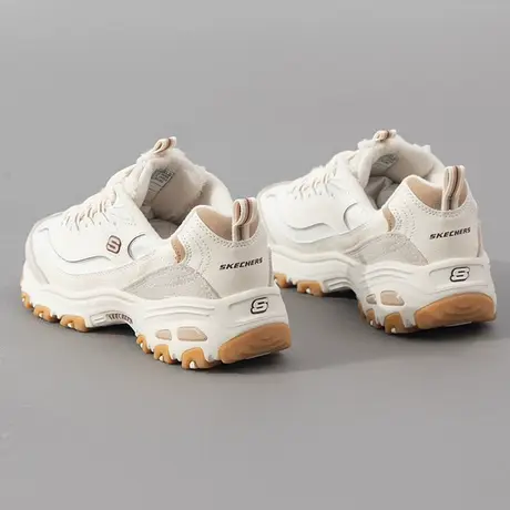 斯凯奇（Skechers）女鞋鞋冬季新款运动鞋厚底加绒保暖熊猫鞋增高商品大图