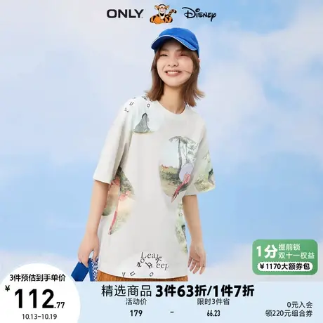 ONLY奥莱夏季迪士尼DISNEY联名款卡通短袖T恤女商品大图
