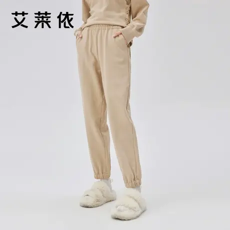 艾莱依女裤子新款2022爆款时尚休闲宽松运动简约气质束脚裤卫裤图片